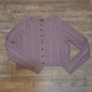 Wild Fable Rose Cable Knit Button-Up Sweater XXL